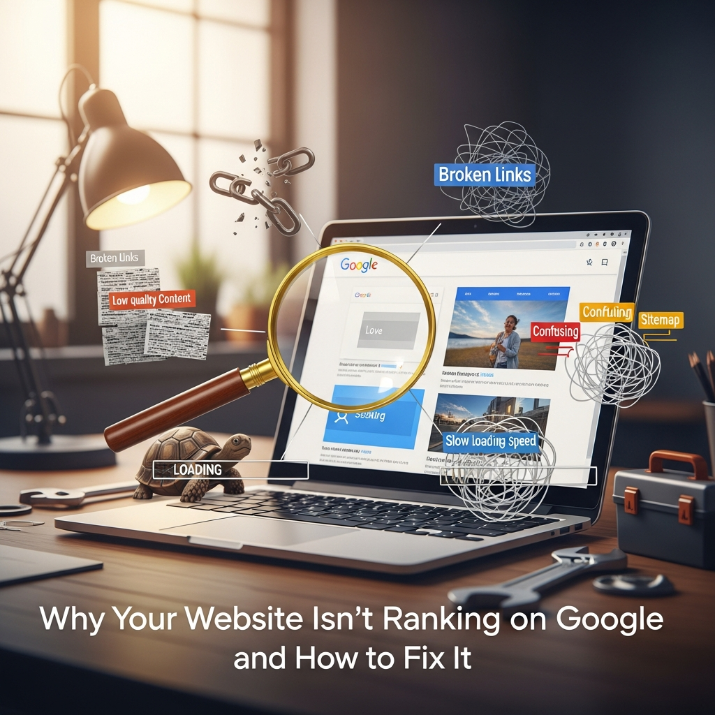 Why Your Website Isn’t Ranking on Google and How to Fix It (Beginner-Friendly)