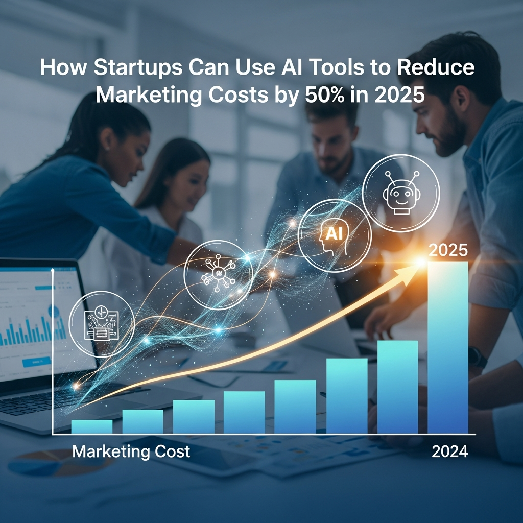 How Startups Can Use AI Tools To Cut Marketing Costs by 50% in 2025