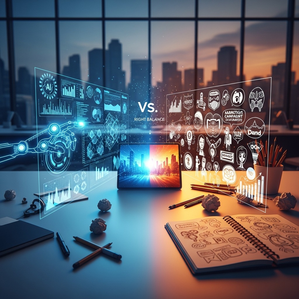 AI vs. Human Creativity in Startup Marketing: Find the Right Balance