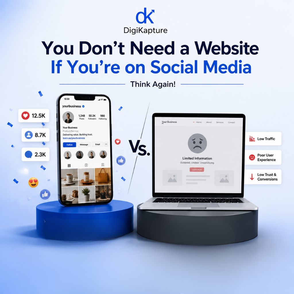 Digital marketing agency myth – you don't need a website if you're on social media