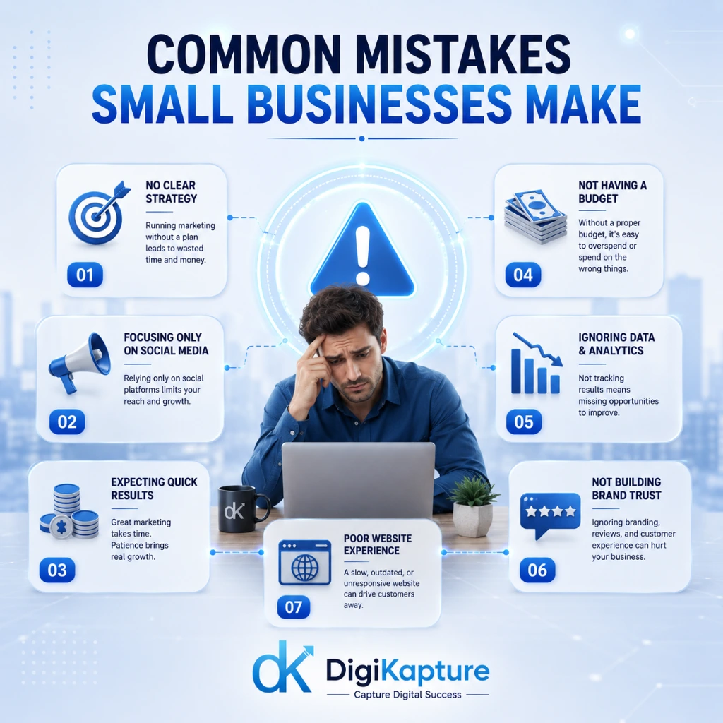 common mistakes in small business marketing budget 2026 planning and digital marketing strategy